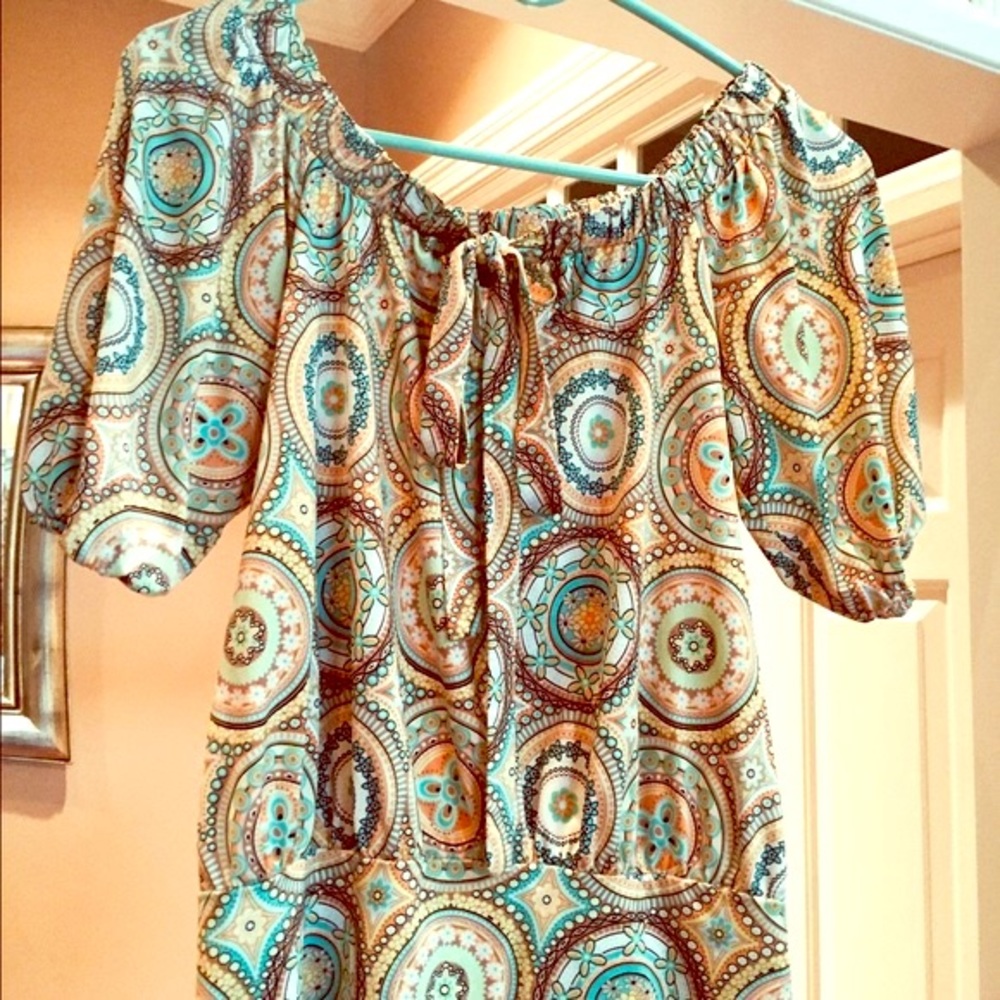 Rampage Medallion print top